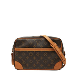 ルイ ヴィトン モノグラム トロカデロ27 斜め掛け ショルダーバッグ M51274 ブラウン PVC レザー レディース LOUIS VUITTON 【中古】