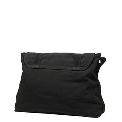 グッチ 斜め掛け ショルダーバッグ メッセンジャーバッグ 122373 ブラック ナイロン レザー レディース GUCCI 【中古】