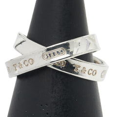 ティファニー 1837 インターロッキング ダブルサークル リング 指輪 SV925 シルバー レディース TIFFANY&Co. 【中古】