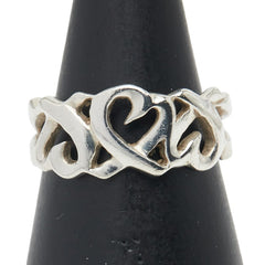 ティファニー トリプルラビングハート リング 指輪 SV925 シルバー レディース TIFFANY&Co. 【中古】