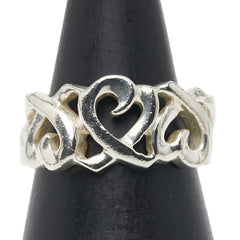 ティファニー トリプル ラビングハート リング 指輪 SV925 シルバー レディース TIFFANY&Co. 【中古】