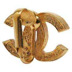 シャネル ココマーク イヤリング ゴールド メッキ ラインストーン レディース CHANEL 【中古】