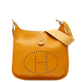 エルメス エブリン1 アン GM ショルダーバッグ ブラウン トリヨンクレマンス レディース HERMES 【中古】