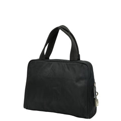 プラダ 三角ロゴプレート ハンドバッグ B8495 ブラック ナイロン レディース PRADA 【中古】