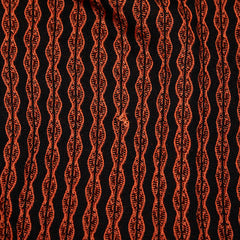 ヴェルサーチェ メデューサ ニット サイズ44 オレンジ ブラック レーヨン コットン メンズ VERSACE 【中古】