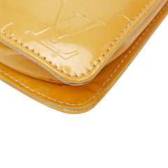 ルイ ヴィトン モノグラム ヴェルニ レキシントン ショルダーバッグ ミニハンドバッグ ポーチ M91010 ベージュ イエロー パテントレザー レディース LOUIS VUITTON 【中古】