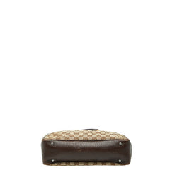 グッチ GGキャンバス バンブー ショルダーバッグ トートバッグ 112530 ブラウン キャンバス レザー レディース GUCCI 【中古】