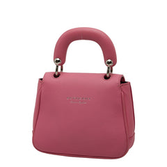 バーバリー DK88 ミニ ハンドバッグ ショルダーバッグ 2WAY ピンク レザー レディース BURBERRY 【中古】