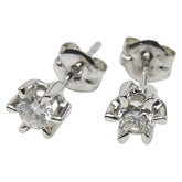 Pt900 プラチナ ダイヤ0.20ct ピアス レディース 【中古】
