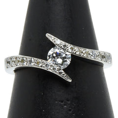 Pt900 プラチナ ダイヤ0.303ct ダイヤ0.30ct リング 指輪 レディース 12.5号 【中古】