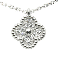 ヴァンクリーフ&アーペル スウィート アルハンブラ ペンダントネックレス VCARO85900 K18WG ホワイトゴールド レディース Van Cleef & Arpels 【中古】