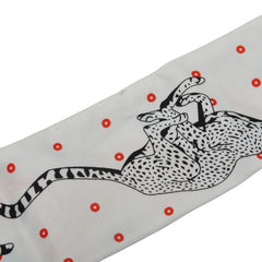 エルメス ツイリー GUEPARDS BANDANA チーター バンダナ スカーフ イエロー ホワイト マルチカラー シルク レディース HERMES 【中古】