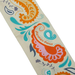 エルメス ツイリー GUEPARDS BANDANA チーター バンダナ スカーフ イエロー ホワイト マルチカラー シルク レディース HERMES 【中古】