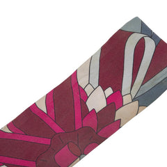 エルメス ツイリー Les Flots du Cheval 馬への表彰 スカーフ ピンク ワインレッド マルチカラー シルク レディース HERMES 【中古】