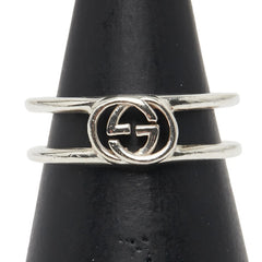 グッチ インターロッキングG リング 指輪 #12 SV925 シルバー レディース GUCCI 【中古】