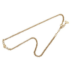 ディオール CDロゴ ネックレス ゴールド メッキ ラインストーン レディース Dior 【中古】