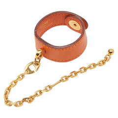 エルメス ノマド グローブホルダー 手袋ホルダー オレンジ レザー レディース HERMES 【中古】