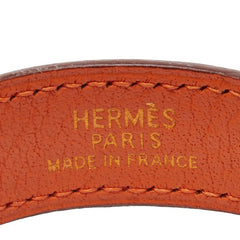 エルメス ノマド グローブホルダー 手袋ホルダー オレンジ レザー レディース HERMES 【中古】