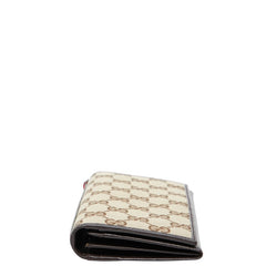 グッチ GGキャンバス シェリーライン 長財布 135590 ベージュ ブラウン キャンバス レザー レディース GUCCI 【中古】
