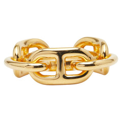 エルメス シェーヌダンクル スカーフリング ゴールド メッキ レディース HERMES 【中古】