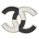シャネル ココマーク ブローチ ゴールド ブラック ホワイト メッキ レディース CHANEL 【中古】