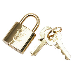 ルイ ヴィトン パドロック 南京錠 キー セット ゴールド メッキ レディース LOUIS VUITTON 【中古】