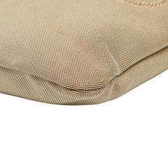 プラダ ロゴジャガード ショルダーバッグ BT0551 ベージュ ブラウン キャンバス レザー レディース PRADA 【中古】