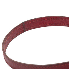 エルメス プスプス バングル レッド レザー レディース HERMES 【中古】