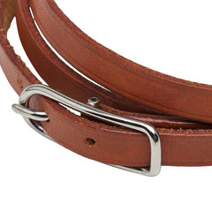 エルメス アピ1 ブレスレット 3連 ブラウン レザー レディース HERMES 【中古】