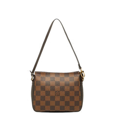 ルイ ヴィトン ダミエ トゥルース メイクアップ アクセサリーポーチ ハンドバッグ N51982 ブラウン PVC レザー レディース LOUIS VUITTON 【中古】