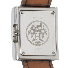 エルメス ベルトウォッチ 腕時計 BE1.210 クオーツ ホワイト文字盤 ステンレススチール ボックスカーフ レディース HERMES 【中古】