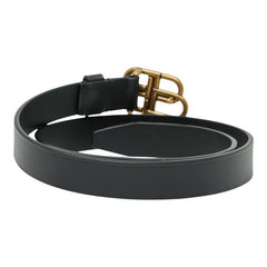 バレンシアガ BB THIN BELT ベルト サイズ:75 581690 ブラック レザー レディース BALENCIAGA 【中古】