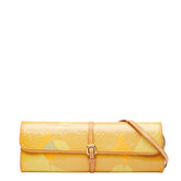 ルイ ヴィトン モノグラム ヴェルニ フルール ポシェット 斜め掛け ショルダーバッグ M91117 ベージュ マルチカラー パテントレザー レディース LOUIS VUITTON 【中古】