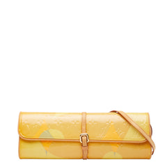 ルイ ヴィトン モノグラム ヴェルニ フルール ポシェット 斜め掛け ショルダーバッグ M91117 ベージュ マルチカラー パテントレザー レディース LOUIS VUITTON 【中古】