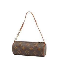 ルイ ヴィトン モノグラム パピヨン30 付属品 ポーチ M51385 ブラウン PVC レザー レディース LOUIS VUITTON 【中古】