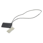 エルメス シンボル 2001 ペア ネックレス シルバー ブラック レザー メタル レディース HERMES 【中古】