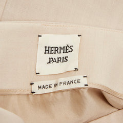 エルメス タイトスカート サイズ:34 ベージュ モヘア/バージンウール レディース HERMES 【中古】