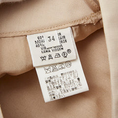 エルメス タイトスカート サイズ:34 ベージュ モヘア/バージンウール レディース HERMES 【中古】