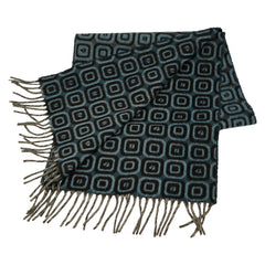 エトロ マフラー ブルー ブラック ウール レディース ETRO 【中古】