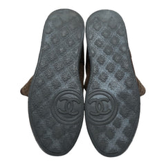 シャネル ココマーク ムートンブーツ サイズ:37 ブラウン ムートン レディース CHANEL 【中古】