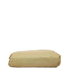 プラダ 三角ロゴプレート トートバッグ ハンドバッグ ベージュ ナイロン レディース PRADA 【中古】