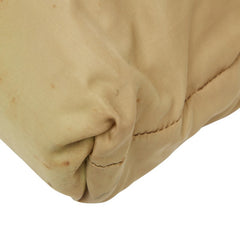 プラダ 三角ロゴプレート トートバッグ ハンドバッグ ベージュ ナイロン レディース PRADA 【中古】