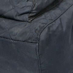 プラダ 三角ロゴプレート リュック バックパック ネイビー ナイロン レザー レディース PRADA 【中古】