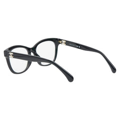 シャネル ココマーク メガネ ブラック プラスチック レディース CHANEL 【中古】