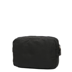 プラダ 三角ロゴプレート ポコノ ポーチ MV348 ブラック ナイロン レディース PRADA 【中古】