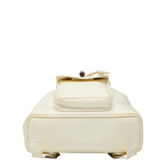 グッチ バンブー リュック バックパック 003 1705 0030 ホワイト ナイロン レザー レディース GUCCI 【中古】