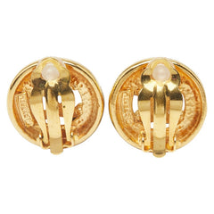 シャネル ココマーク ラウンド イヤリング ゴールド メッキ レディース CHANEL 【中古】