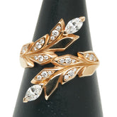 ティファニー ヴィクトリア ヴァインバイパス リング 指輪 K18PG ピンクゴールド レディース TIFFANY&Co. 【中古】