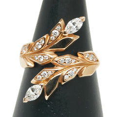 ティファニー ヴィクトリア ヴァインバイパス リング 指輪 K18PG ピンクゴールド レディース TIFFANY&Co. 【中古】