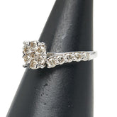 750 ダイヤ リング 指輪 レディース 13.5号 【中古】